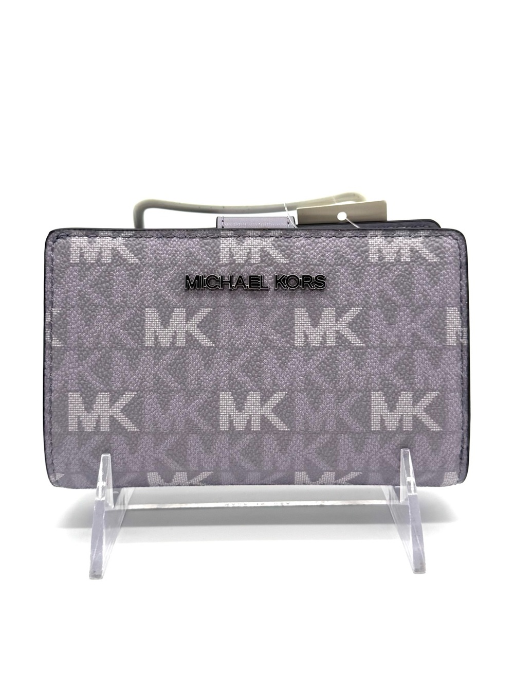 Michael Kors Medium Jet Set Travel Zip Chain Bifold Wallet - Lilac